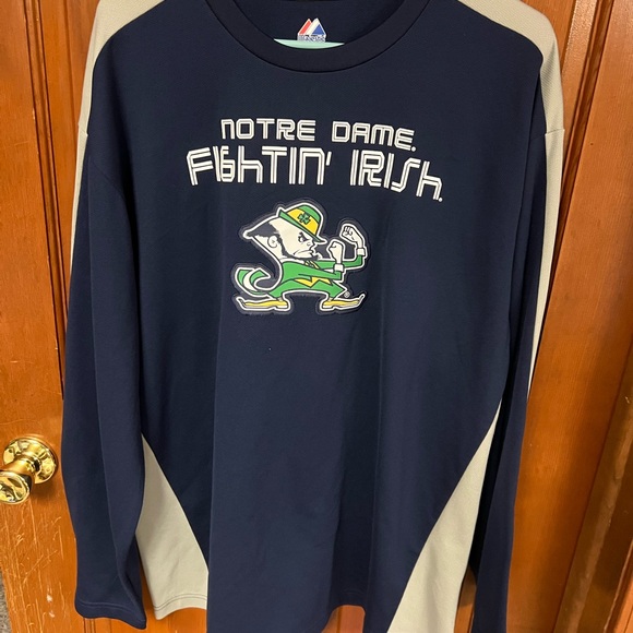 Notre Dame Fightin' Irish Long Sleeve Shirt/sweater - Picture 1 of 4